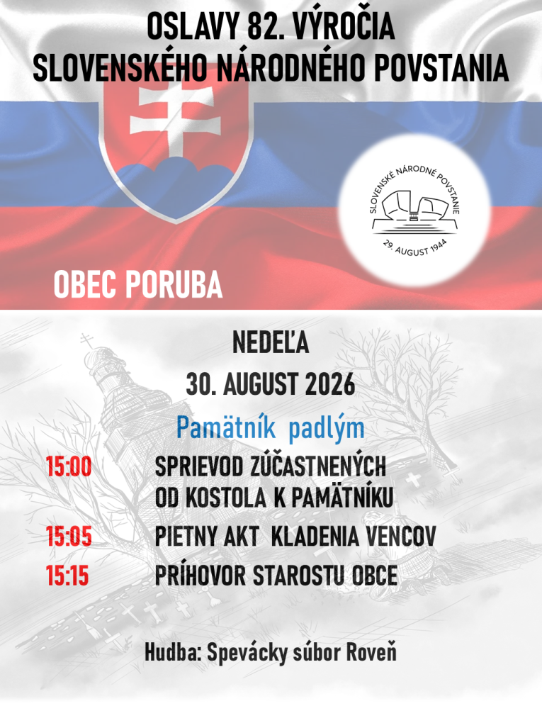 POZVÁNKA na Oslavy 82. výročia Slovenského národného povstania
